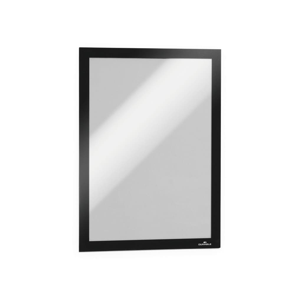 Display magnetic Durable Duraframe, A4, negru, 2 bucati/set