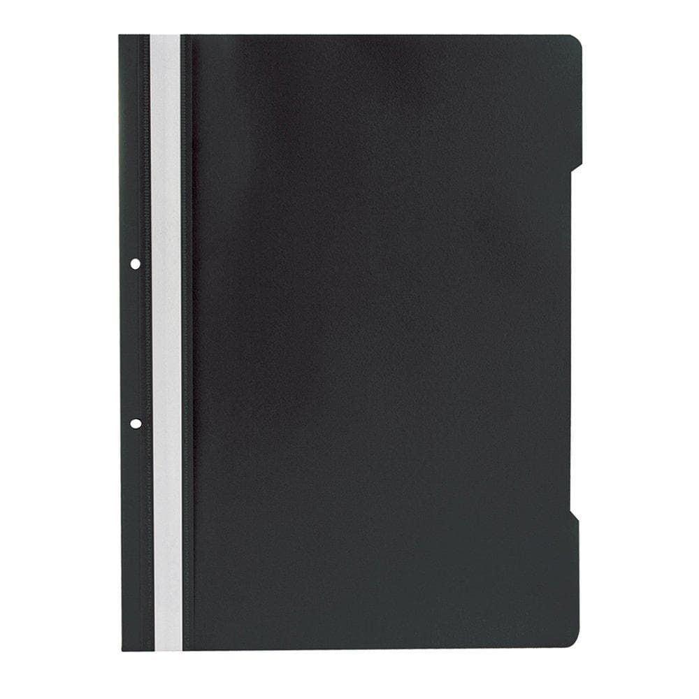 Dosar plastic cu doua gauri, A4, 50 bucati/set, negru