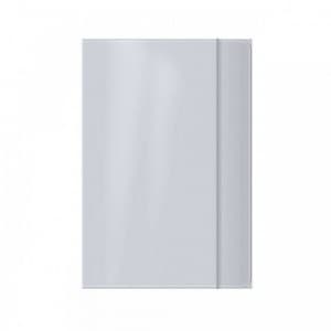 Mapa carton Office Cover, plastifiata, cu elastic, A4, gri