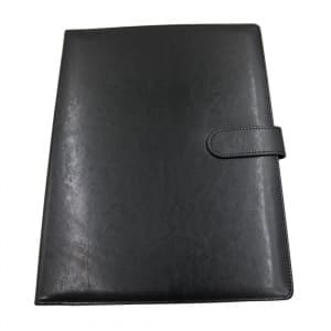 Mapa conferinta CNX 809, A4, imitatie piele, negru, cu clipboard si inchidere magnetica