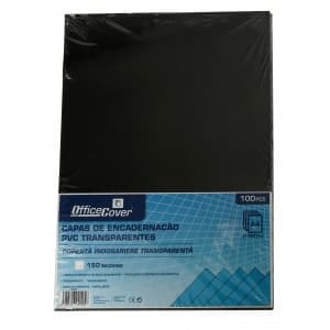 Coperta indosariere A4 Office Cover, PVC fumuriu, transparent, 0.15mm, top cu 100 coli