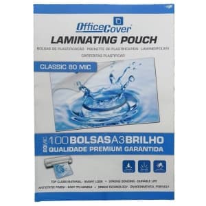 Folie laminare A3 Office Cover, lucioasa, 80 microni, top cu 100 coli
