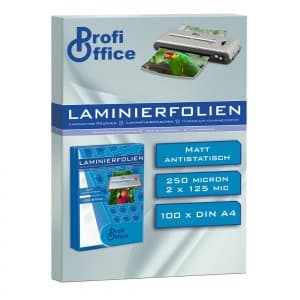 Folie laminare A4 ProfiOffice, mat, 125 microni, top cu 100 coli
