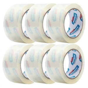 Banda adeziva Johnson, simpla, 48mm x 90yard, transparent, acrilic