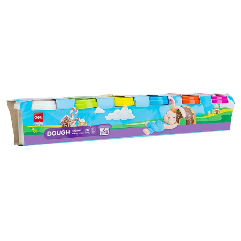 PLASTILINA MODELAJ 6 CULORI X 100G DELI