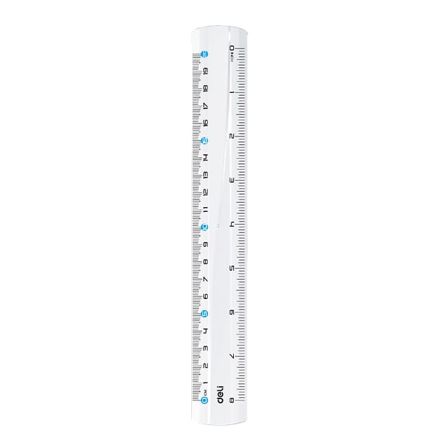 RIGLA 20CM TRANSPARENTA DELI
