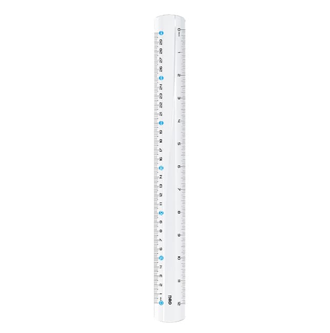 RIGLA 30 CM TRANSPARENTA DELI