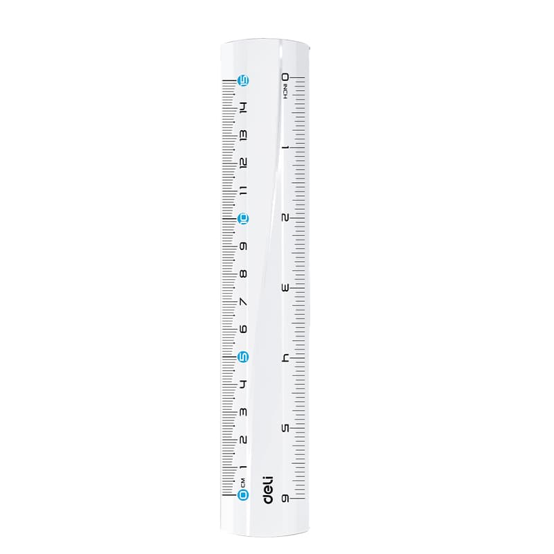 RIGLA 15CM TRANSPARENTA DELI
