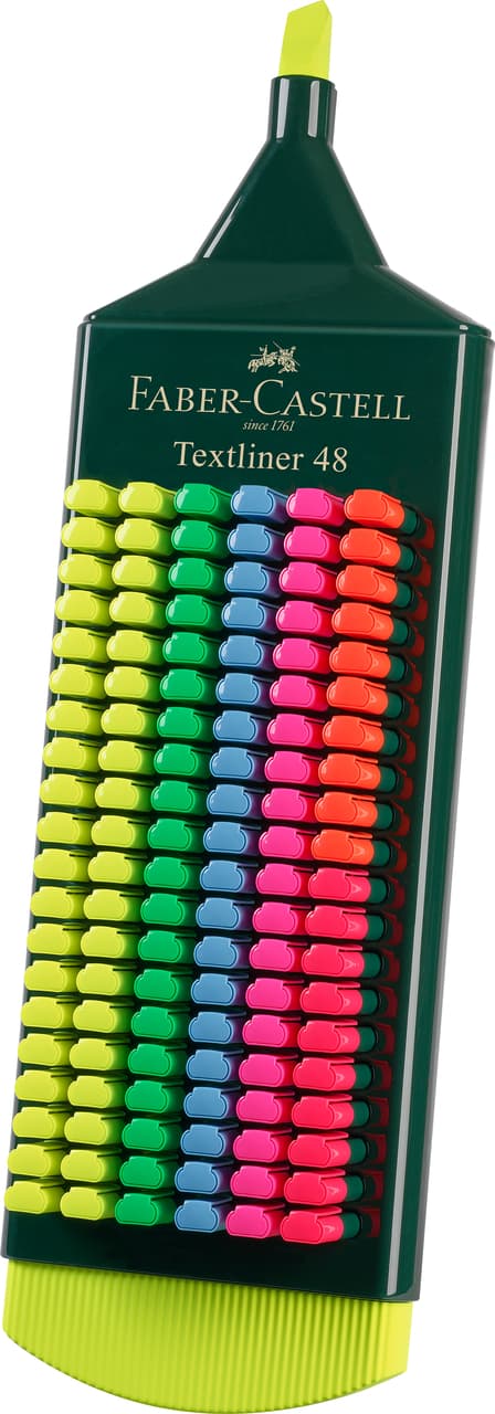 DISPLAY 120 BUC TEXTMARKER DIVERSE CULORI 1548 FABER-CASTEL