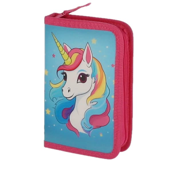 PENAR ECHIPAT 31 PIESE 1 FERMOAR 2 EXTENSII UNICORN ALBASTRU PIGNA