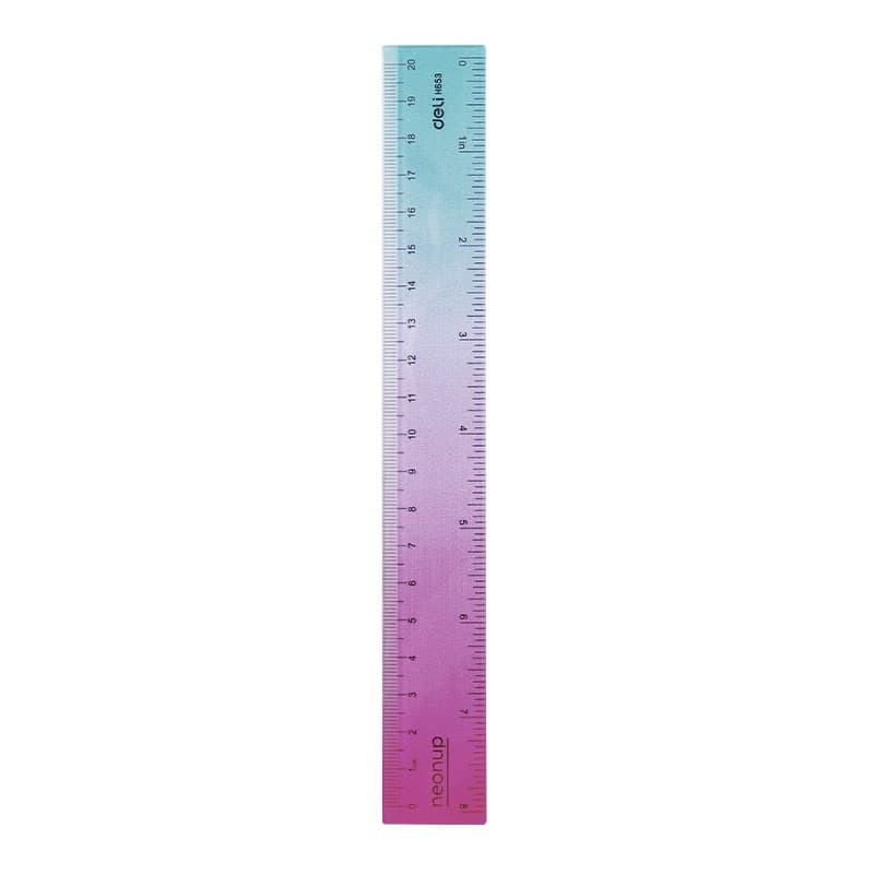 RIGLA 20 CM GRADIENT NEONUP DELI