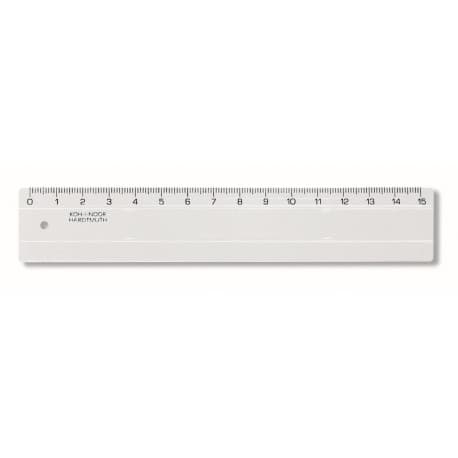 RIGLA 15CM TRANSPARENTA KOH-I-NOOR