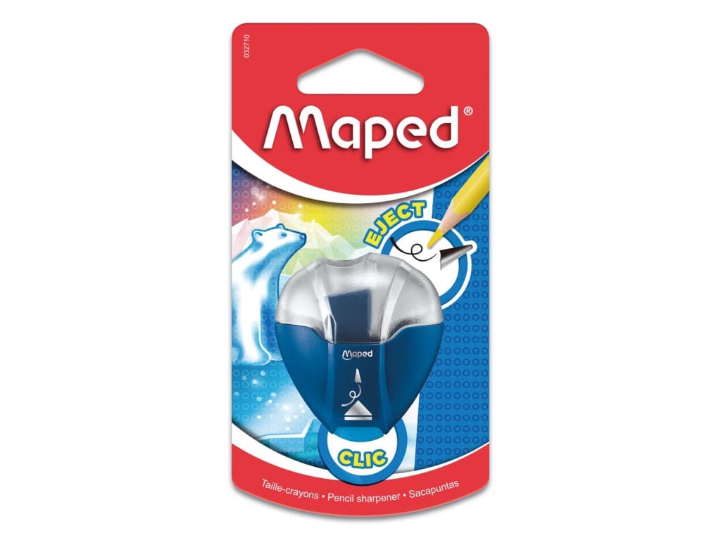 Ascuțitoare Maped I-gloo Eject simplă cu rezervor blister