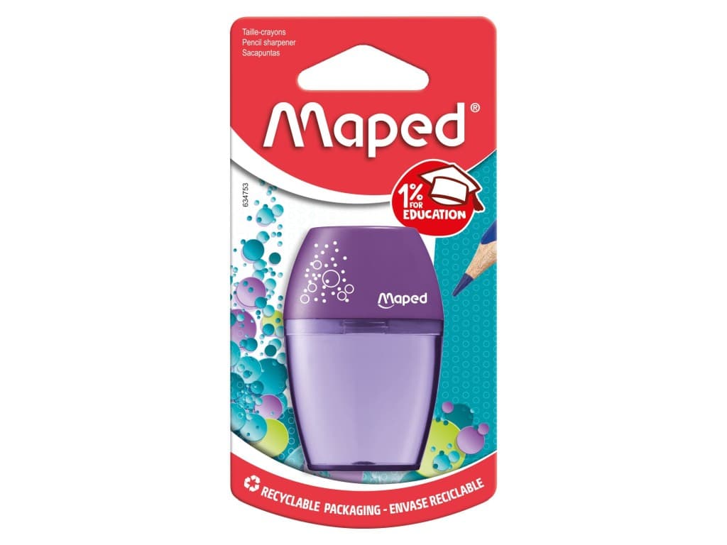 Ascuțitoare Maped Shaker simplă cu rezervor blister
