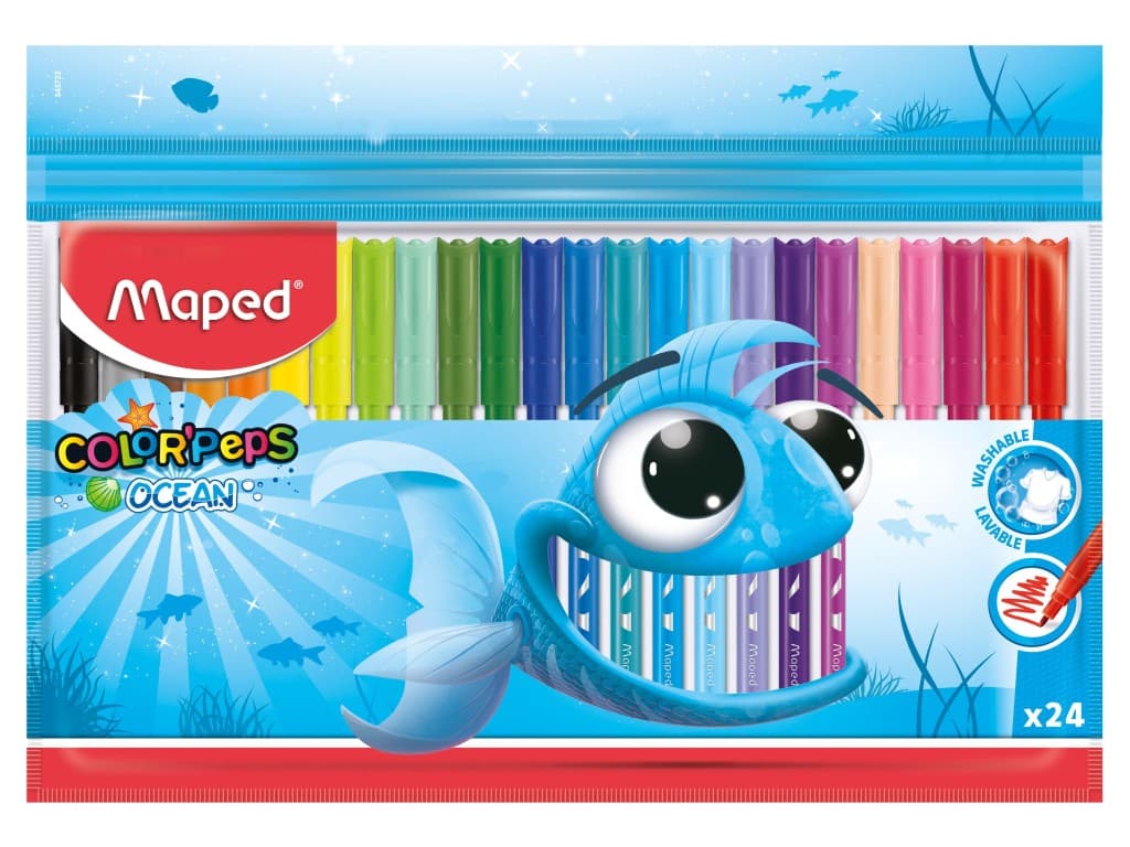 Carioca Maped Color’Peps Ocean 24 culori/set
