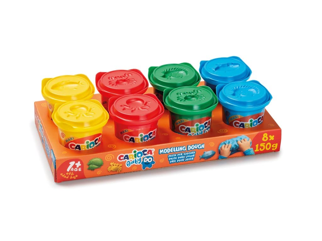 Plastilină Baby Dough Carioca 8 x 150 g/cutie
