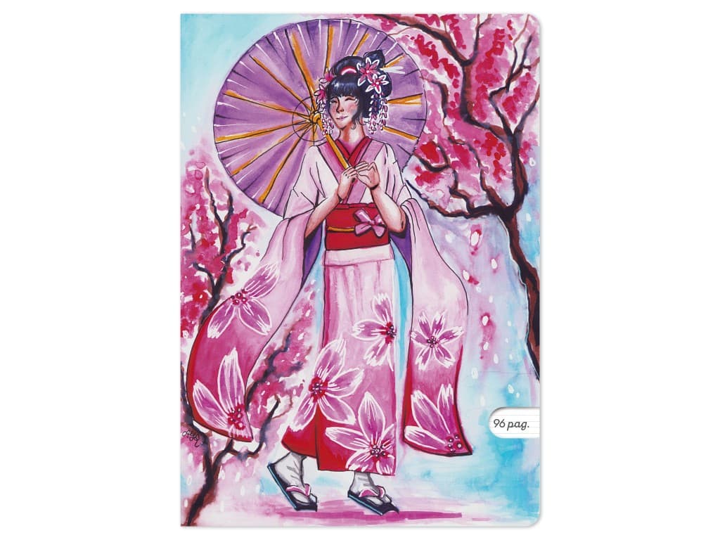 Caiet Aperta, Sakura blossom, A4, 48 file, 80g, Dictando