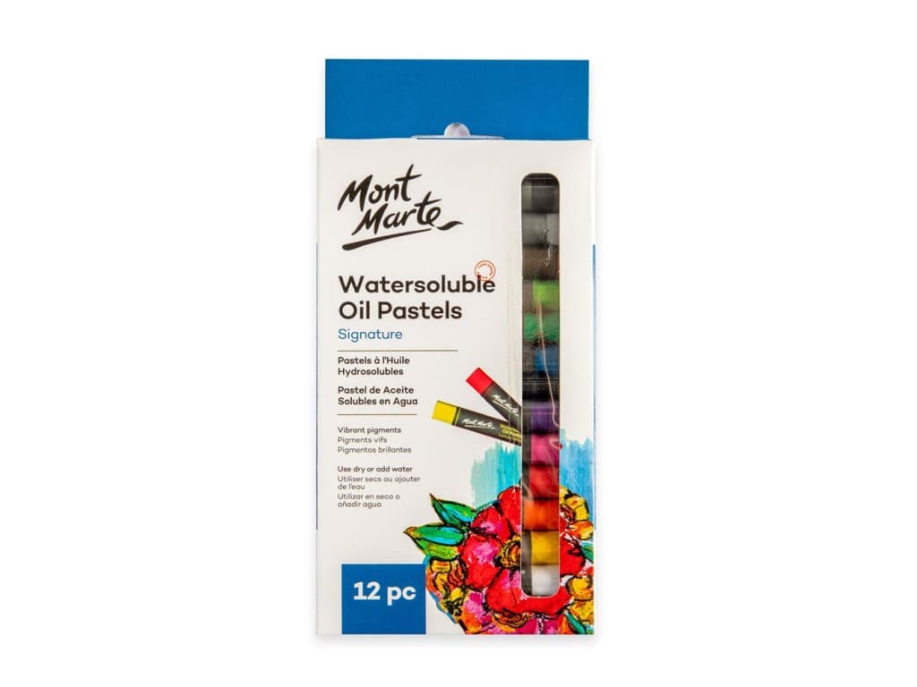 Pastel ulei solubil Mont Marte 12 buc/set