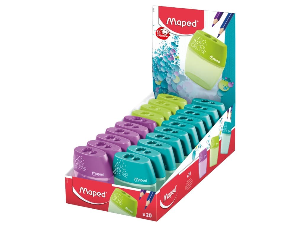 Ascuțitoare Maped Shaker dublă cu rezervor