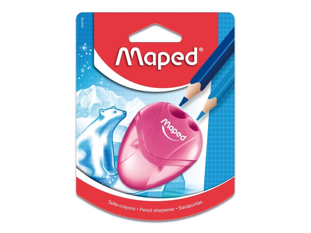 Ascuțitoare Maped I-gloo dublă cu rezervor blister