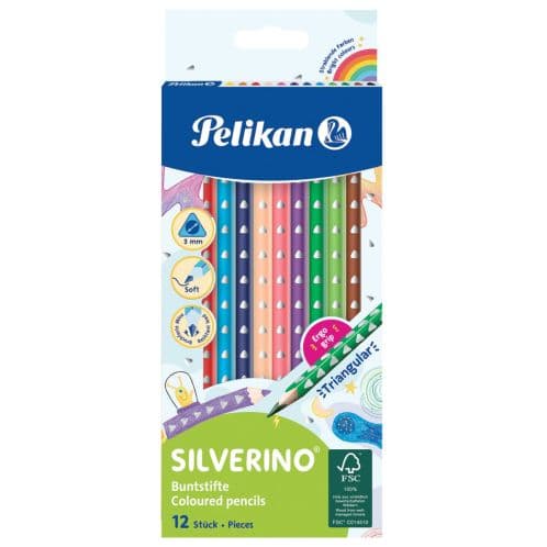 CREIOANE COLORATE SILVERINO TRIUNGHIUALRE SET12