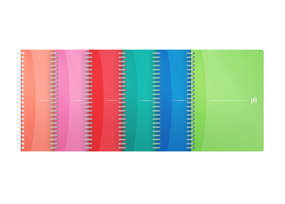 CAIET ORG OXFORD OFFICE MY COLOURS A5 90F SPIRA SCRIBZEE ECOLABEL DICTANDO DIVERSE CULORI
