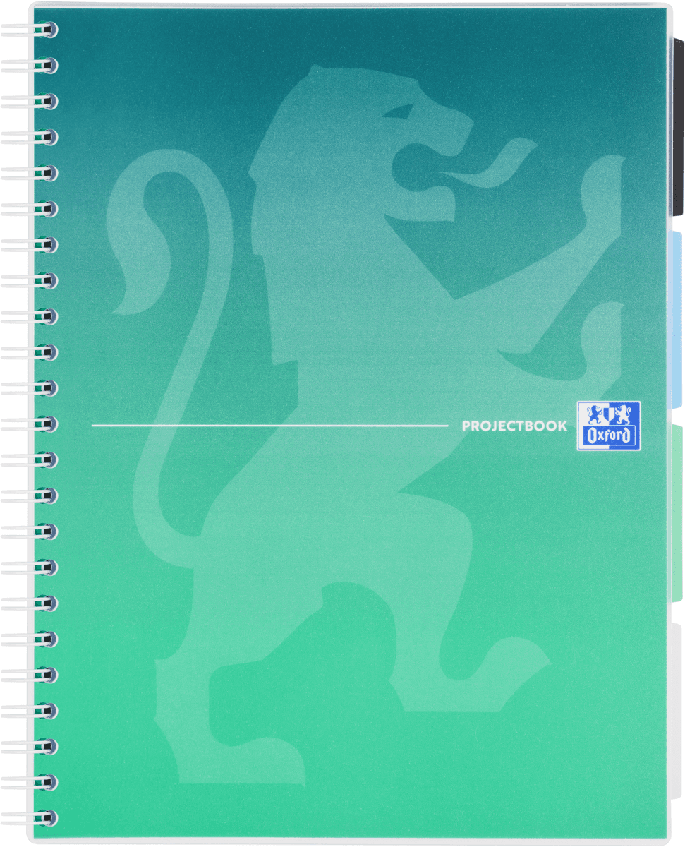 CAIET ORG OXFORD PROJECT BOOK A4 80F SPIRA SCRIBZEE PEFC PATRATELE GRADIENT CLASSIC DIVERSE CULORI
