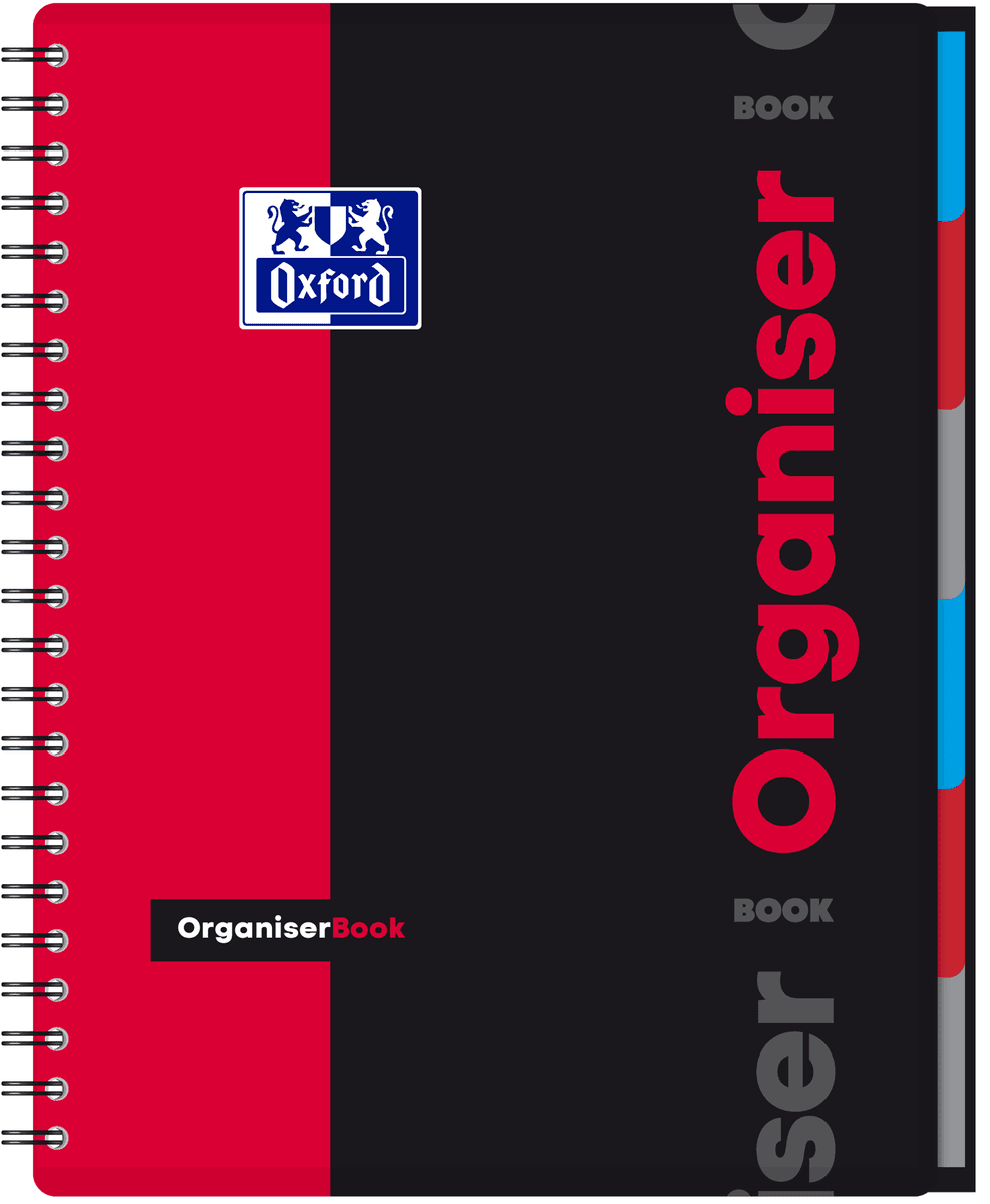 CAIET ORG OXFORD STUDENTS ORGANISER A4+ 80F SPIRA SCRIBZEE PATRATELE DIVERSE CULORI