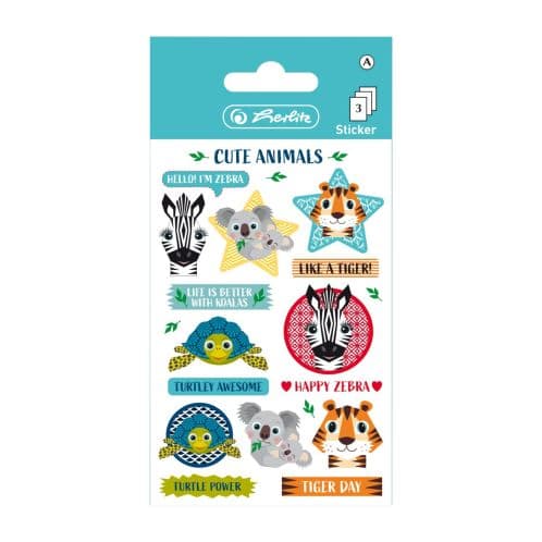 AUTOCOLANT CUTE ANIMALS SET3