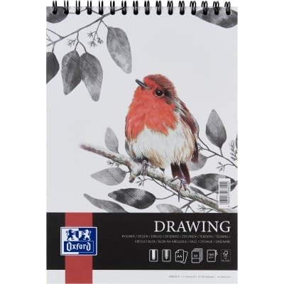 BLOC DESEN OXFORD DRAWING A4 50F 160G/MP SPIRA FSC� MIX70% COLECTIA ARTISTIC