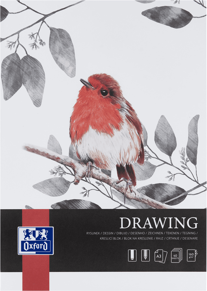 BLOC DESEN OXFORD DRAWING A3 40F 160G/MP FSC� MIX70% COLECTIA ARTISTIC