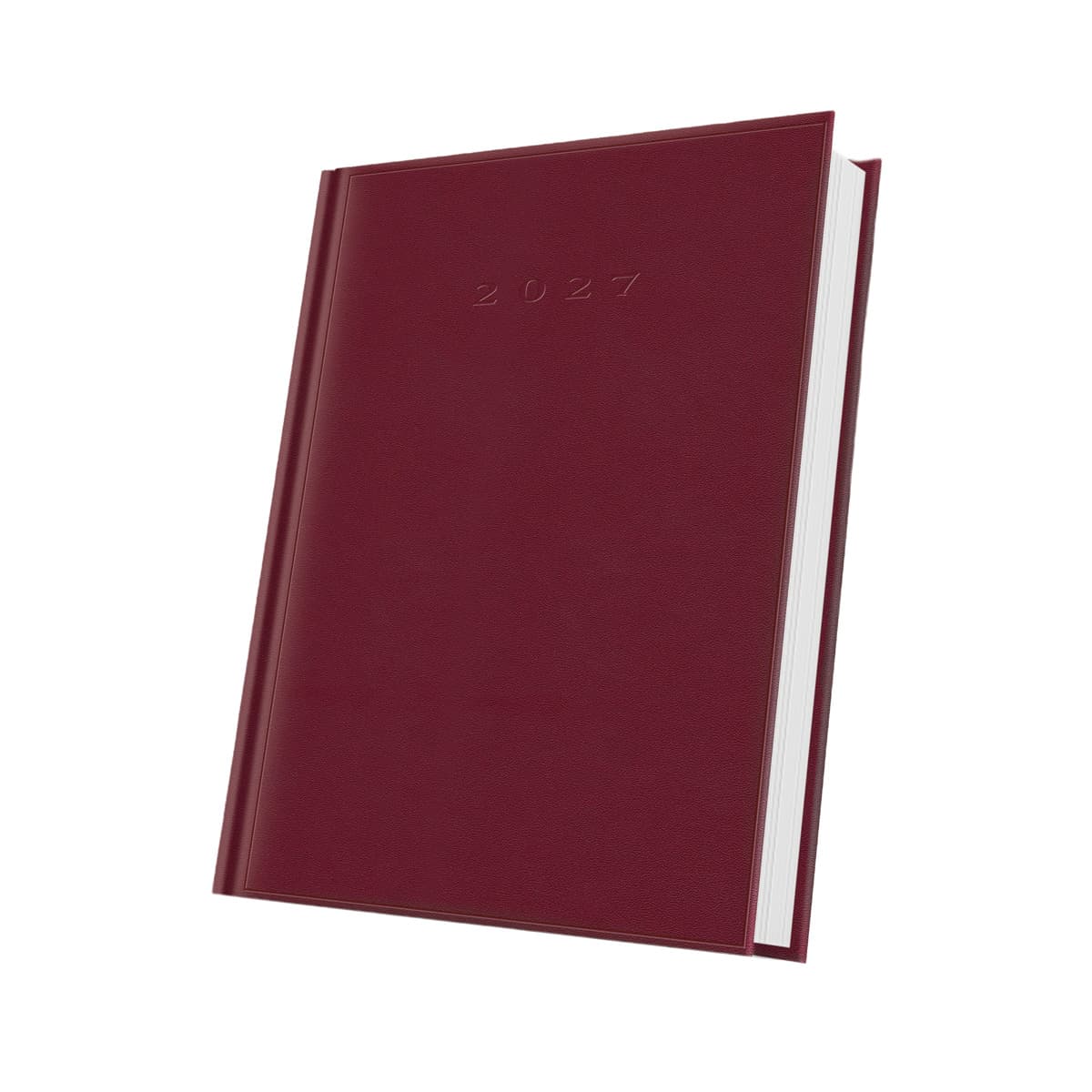 AGENDA DATATA A5 352PAG COPERTA BURETATA BORDO 2027