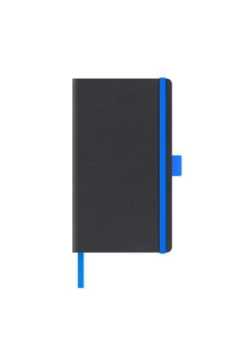 AGENDA NEDATATA A5 CASTELLI COPERTA RIGIDA NEGRU ELASTIC ALBASTRU DICTANDO IVORY