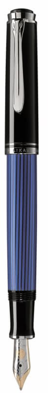 STILOU SOUVERAN M405 B PENITA AUR 14K PLACAT PALADIU NEGRU/ALBASTRU