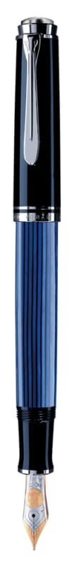 STILOU SOUVERAN M805 M PENITA AUR 18K PLACAT PALADIU CORP NEGRU/ALBASTRU