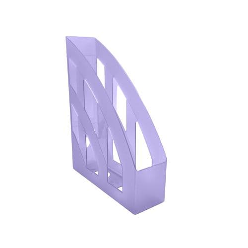 SUPORT DOSARE PLASTIC A4 MOV TRANSPARENT