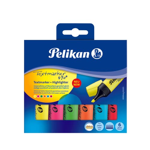 TEXTMARKER 490 SET6 CUTIE CARTON