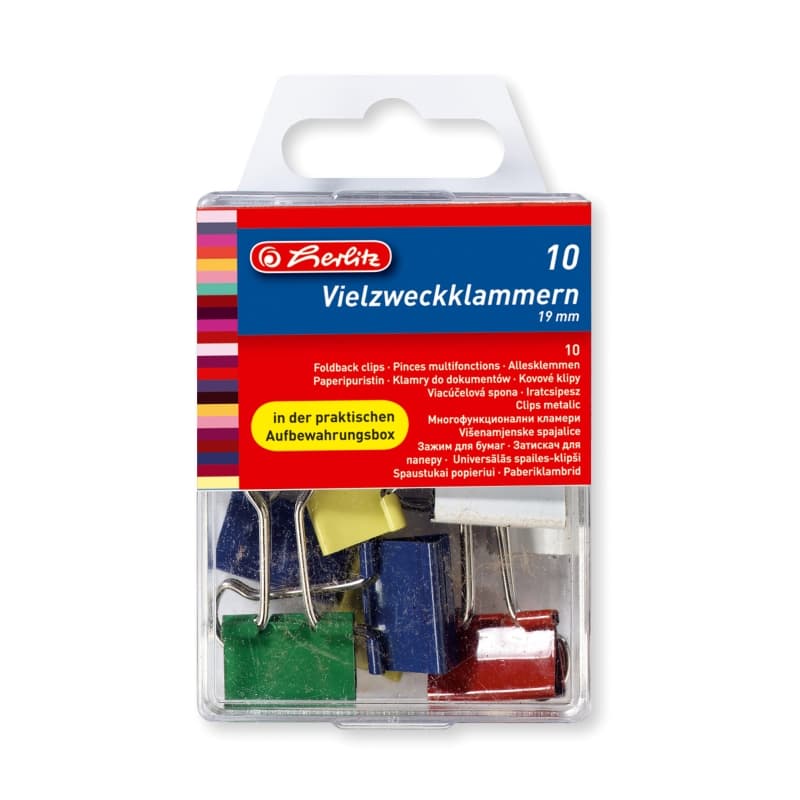 CLIPS METALIC 19MM SET10