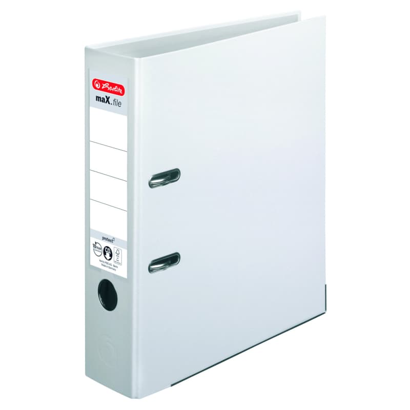 BIBLIORAFT A4 7,5CM PP ALB HERLITZ