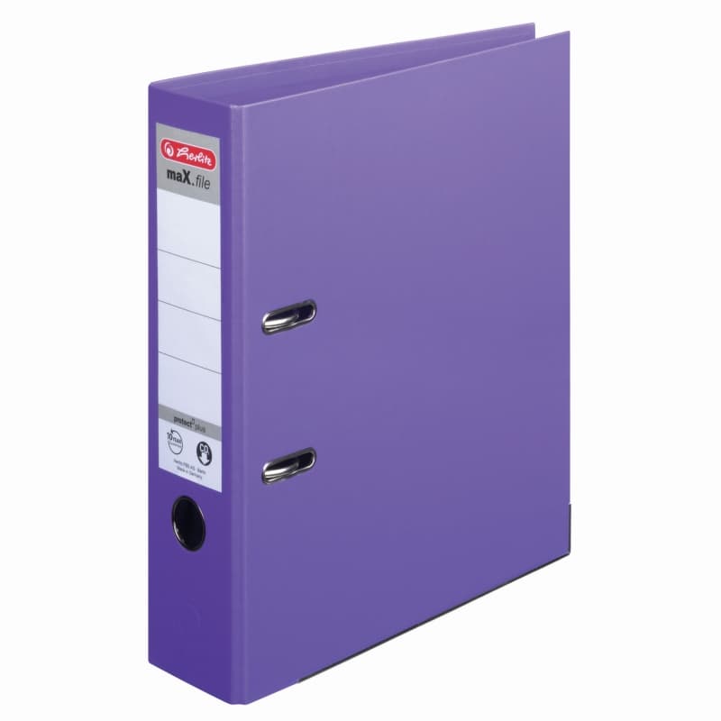 BIBLIORAFT A4 7.5CM PP VIOLET HERLITZ