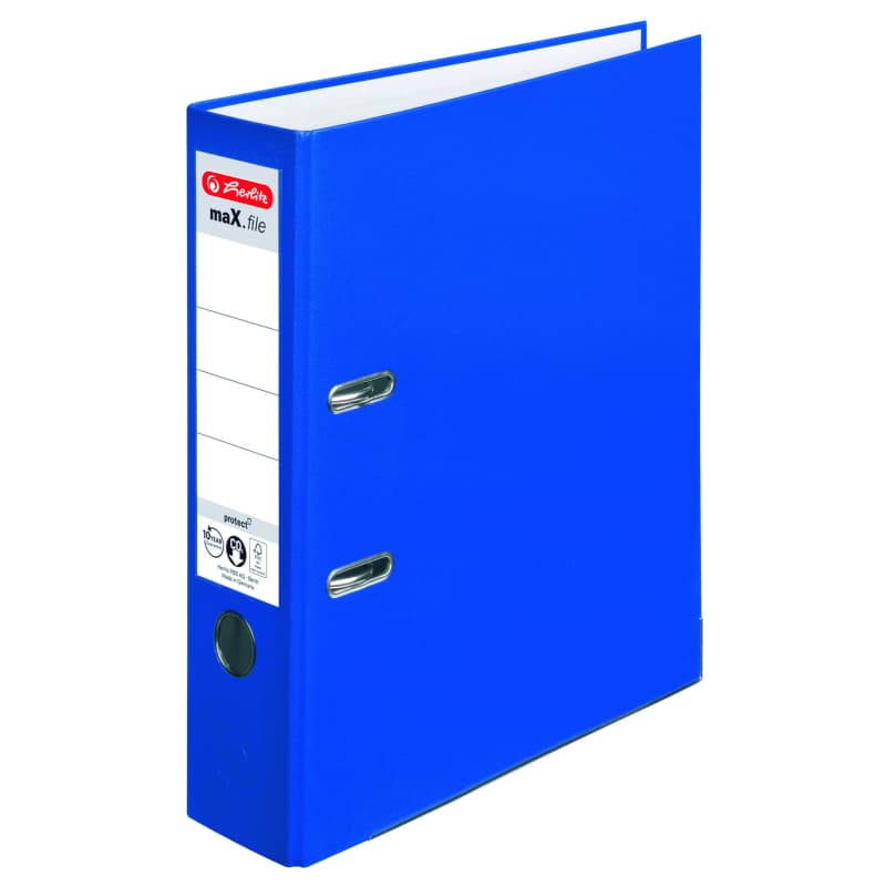 BIBLIORAFT A4 7,5CM PP ALBASTRU HERLITZ