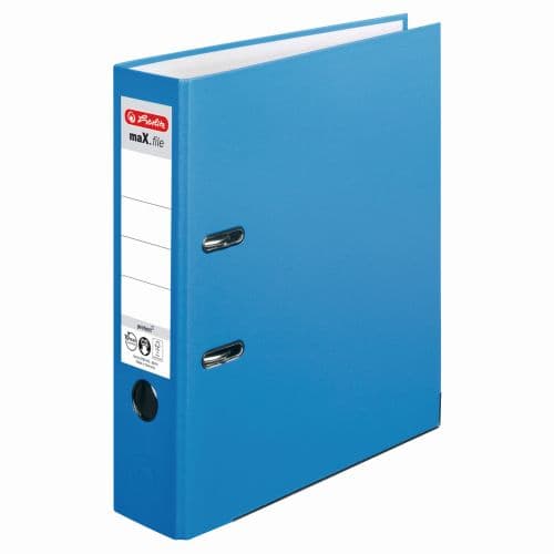 BIBLIORAFT A4 7.5CM PP AQUA HERLITZ