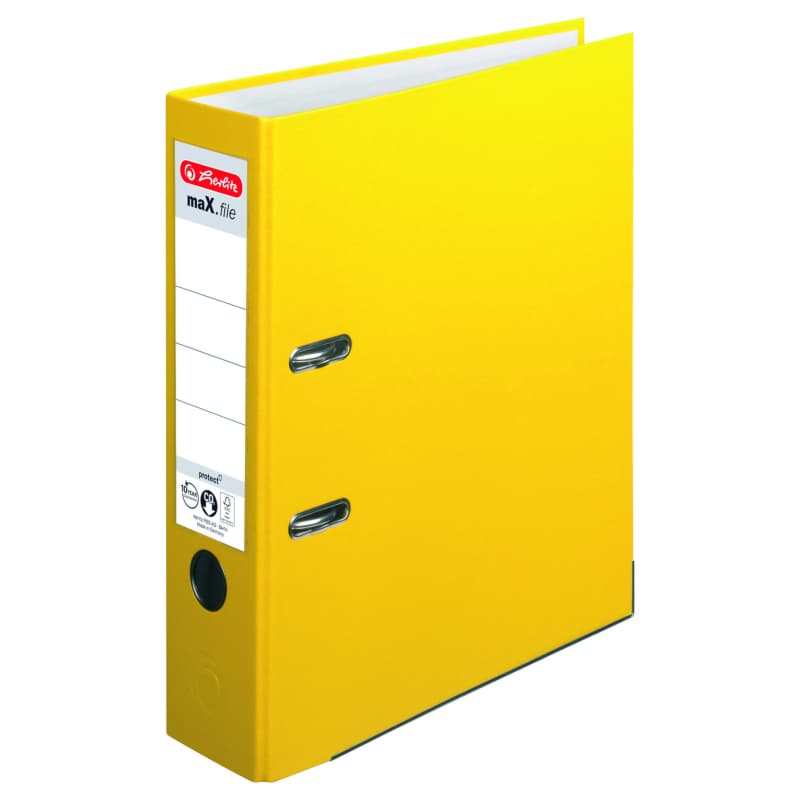 BIBLIORAFT A4 7,5CM PP GALBEN HERLITZ