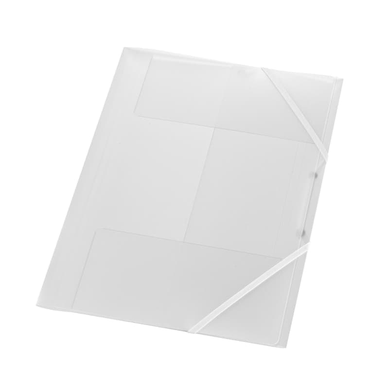 MAPA A4 PP 15MM ELASTIC ALB TRANSLUCID