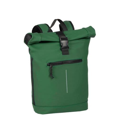 RUCSAC NEW REBELS MART-NEW YORK ROLLTOP 43X30X12CM VERDE INCHIS