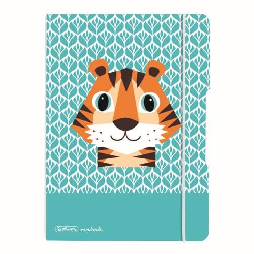 CAIET MY.BOOK FLEX A5 40F 80G/MP DICTANDO CUTE ANIMALS TIGERELASTIC GRI