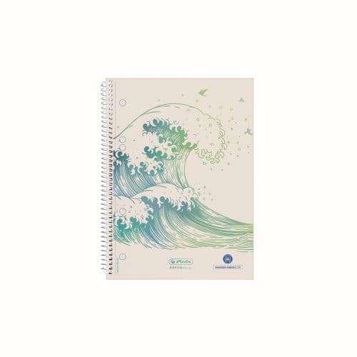 CAIET A5 70F SPIRA PATRATELE BLUE ANGEL WAVE GREENLINE