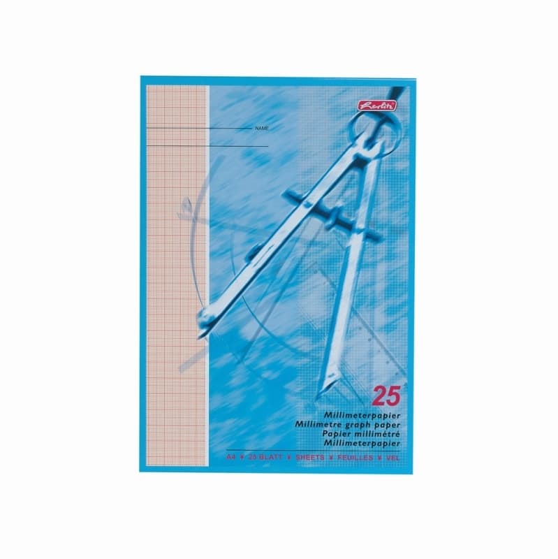 HARTIE MILIMETRICA A4 25F 80G/MP