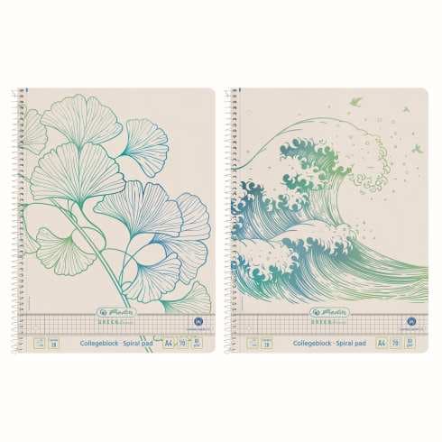 CAIET A4 70F SPIRA PATRATELE BLUE ANGEL WAVE GREENLINE