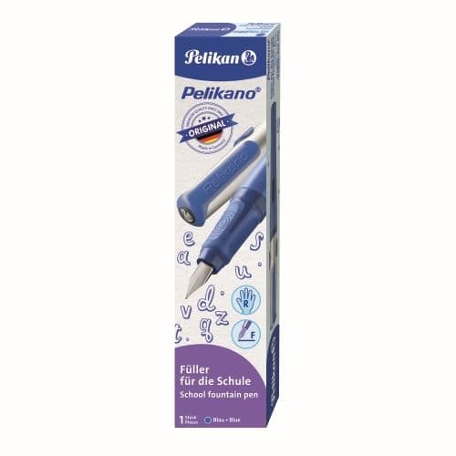 STILOU PELIKANO F DREPTACI 1 PATRON ALBASTRU CUTIE CARTON